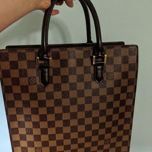 LOUIS VUITTON Damier Ebene Venice Sac Plat